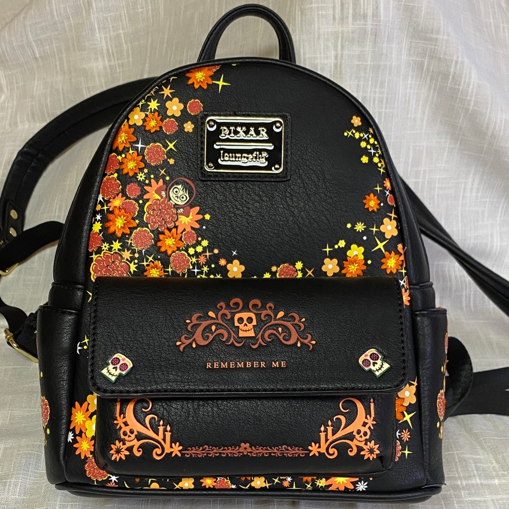 Loungefly Pixar Coco Floral Backpack